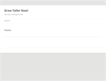 Tablet Screenshot of nowgrowtaller.com